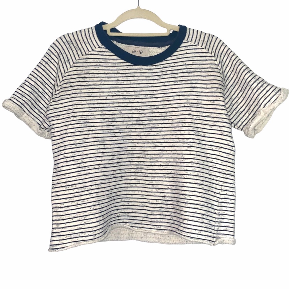 Women’s Striped Cropped Sweater Shirt Size Small